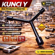 Y socket wrench 12 14 17 black Y socket wrench 12mm 14mm 17mm