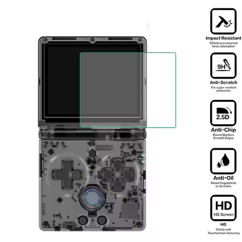 Hard Tempered Glass Protective Film Screen Protector Cover For ANBERNIC RG35XXSP/RG35XX SP Handheld 
