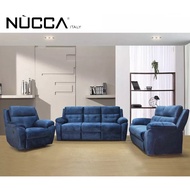 Nucca 9563(A) 1R+23 Recliner Sofa Set [Can Choose Water Resistance Fabric or Casa Leather][Delivery in West Malaysia]