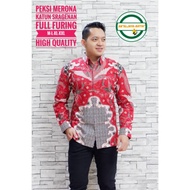 MERONAH MEMBERAH LONG-SLEEVED MEN'S BATIK SHIRT