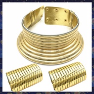 Bold African and Bracelet Combo Punk Ethnic Women’S Jewelry Set