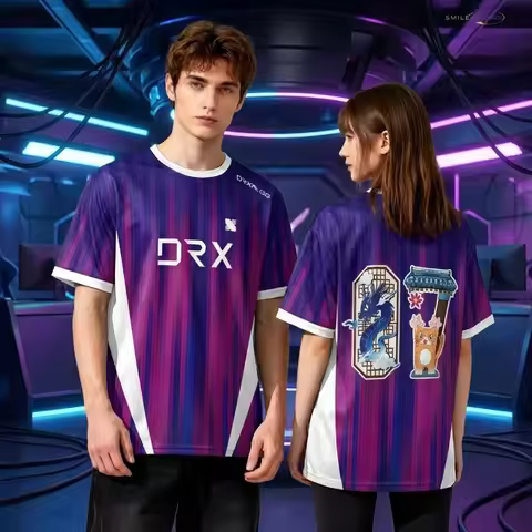 DRX 2026 New Esports Team Uniform T-Shirt Gaming Fans Jersey For Men's And Women's Breathable Quick-
