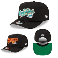 Black New Era9FIFTY A-Frame Baseball Cap, Adjustable Cap, Outdoor Sun Protection, Comfortable and Br