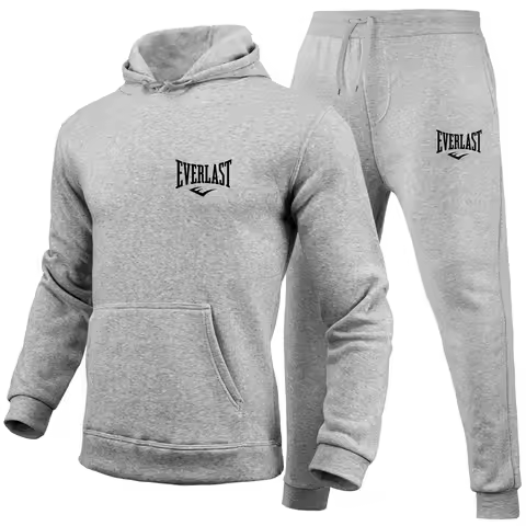 Hot-selling Everlast men's sportswear sets, hooded sweatshirts, sweatpants, casual and fashionable s