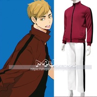 Haikyuu Inarizaki Jacket Haikyu Miya Inarizaki Uniform Sportwear Red Jacket Cosplay