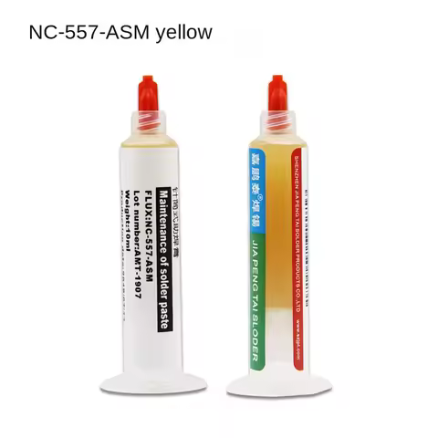NC-557-ASM Rosin Flux Paste Mild Yellow Syringe 10CC