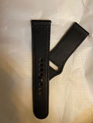 Fitbit Versa/Versa 2/Versa lite genuine leather / black真皮錶帶快拆