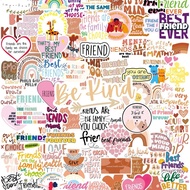 100PCS Colorful Friendship Stickers with Inspirational Quotes and Cute Designs, Perfect for Your Bel