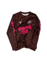 VOLT RUNNING X BEETROOT T-SHIRTS BROWN เสื้อวิ่ง แขนยาว ออกกำลังกาย สีน้ำตาล