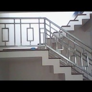 ralling tangga rumah,pagar rumah stainless steel minimalis dan modern