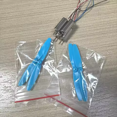 4pcs 8.5mm*20mm 8520 CW+CCW Coreless Motor with Propeller DC 3.7V 50000RPM High Speed