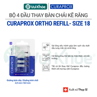 CURAPROX Bộ 4 đầu thay cho bàn chải kẽ CPS Ortho