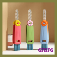 GFNFG Drie-In-Een Borstel Cup Borstel Fles Gap Petal Reiniging Artefact Mond Cup Scrub Tools Borstel Baby Multi-Functionele Cover Groove SWEGS