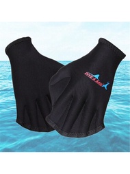 1對2MM氯丁橡膠游泳蛙鳥手套，潛水裝備浮潛水上運動手套男女適用