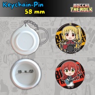 GANTUNGAN [Bocchi the rock] Keychain & pin size 58mm Seika ijichi Bocchi the rock character