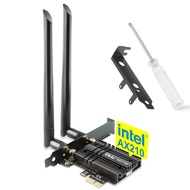 WiFi Card, Ubit Tri-Band 5400Mbps WiFi 6E 6GHz PCIe WiFi Card, BT 5.2, AX210 Wireless WLAN Adapter w