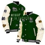 Jaket Baseball Pria Varsity / Jaket Varsity Cewe / Jaket Bomber Terbaru Motif Gambar Bordir NAKAL / Jaket Universitas Amerika