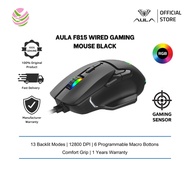 AULA F815 Wired Gaming Mouse Black