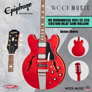 Epiphone LTD ED Joe Bonamassa 1962 ES-335 Custom Inlay Semi Hollow Body Electric Guitar w/Hardcase -