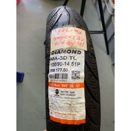 TAYAR MAXXIS DIAMOND TUBELESS 100/90/14