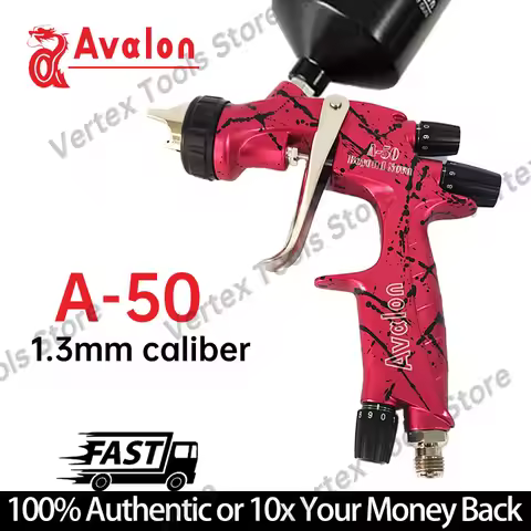 Avalon A-50 Airbrush 1.3mm Professional Spray Gun for Car Paint Furniture Industrial Sheet Metal Pne