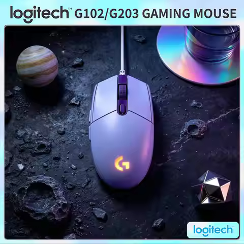 Logitech G203 Prodigy Wired Gaming Mouse 8000 DPI RGB Lighting 6 Buttons 1ms Response 2.1m Cable Gam