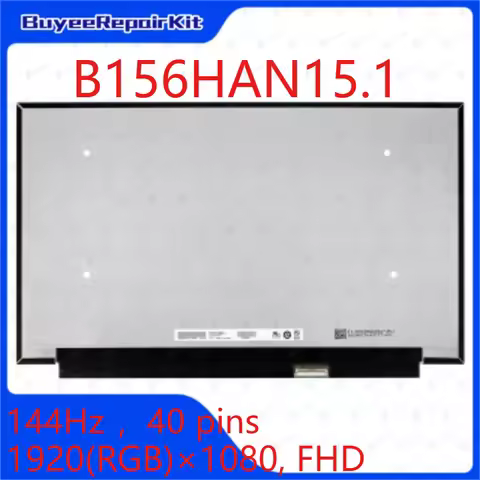 B156HAN15.1 LCD Laptop Screen for MSI Cyborg 15 A12VF FHD 144HZ 40pins 144Hz