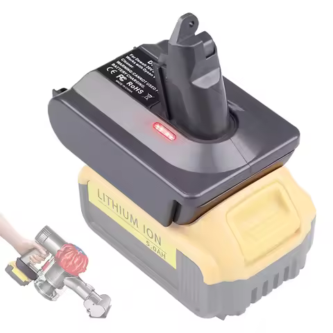 DW20V6 Adapter for Dewalt 20V 18V Lithium Battery Replace for Dyson V6 SV03 SV04 SV09 DC62 for Dyson
