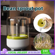 Bean Sprouter Clear Durable Plastic Reusable Sprouting Tray for Countertop Bean Plants Growing Kit C