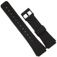 Suitable for Casio F Watch Small Black Watch Spare Strap, 18mm 91W Bracelet Black Resin Plastic Stra