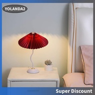 [yolanda2.sg] Modern Pleated Lamp Bedside Decoration Night Lamp USB Powered Bedroom Home Decor