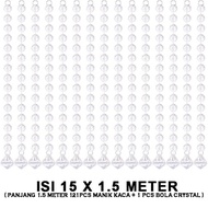 Eelic Tmm-T1.5Mb 14Mm Contents 15 Pcs Crystal Bead Curtain Decorations 1 Meter Long (79 Pcs)