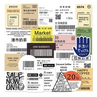 Aesthetic 50-pc. Boba & Coffee Themed Sticker Decal Set