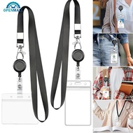 OPENMALL Lanyards ID Card Holder Badge Holders with Retractable Lobster Clasp ID Cases for Students 