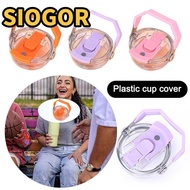 SIOGOR Bottle Lid, Multicolor Transparent Cup Lid, Portable Replacement Splash Spill Proof Therms Cu