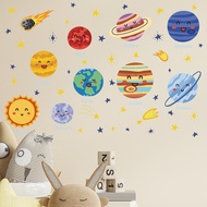 Cartoon Children's Room Wall Stickers Bedroom Decoration Cute Planet Wall Stickers Kindergarten Wall