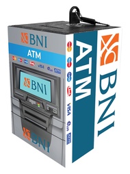 Celengan Atm miniatur Brangkas uang uk 15x10 Motif Mesin ATM Celengan Kayu Bank ATM(bisa cod ditempa