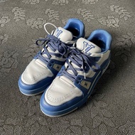 97新 lv trainer灰藍41碼無附件