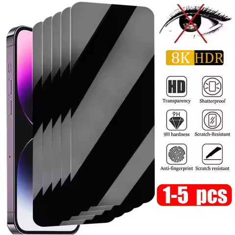 1-5PCS Anti-Spy Glass For Huawei P30 P20 P40 Lite Y7 Y9 Prime Privacy Screen Protector For Honor 10i