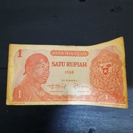 Uang Kuno Indonesia 1 Rupiah Sudirman 1968