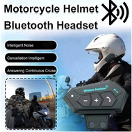 Motorcycle Helmet Bluetooth Headset/ABS Waterproof Helmet Bluetooth Noice Reduction Earphone/Stereophony Battery CapacitySuper Long Standby HandsFree Headphone