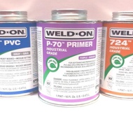 WELD ON P-70 PRIMER - INDUSTRIAL GRADE PRIMER FOR PVC AND CPVC GLUE