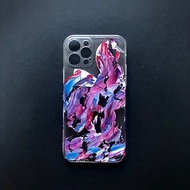 Acrylic 手繪抽象藝術手機殼 | iPhone 12 Pro | Velvet Dream
