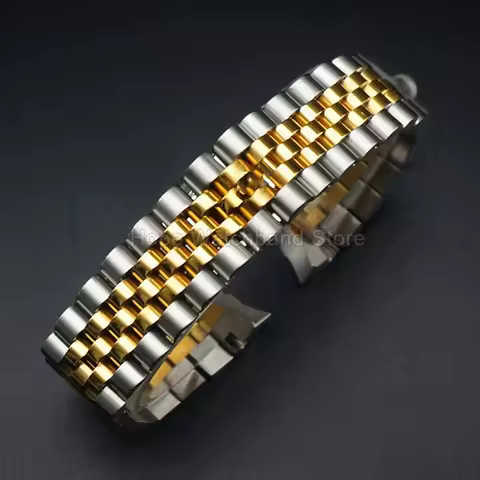 Stainless Steel Watch Accessories 20 21mm for Rolex Oyster Perpetual Datejust Waterproof Wear-Resist