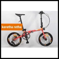 Terbaru Sepeda Lipat Folding Bike 4.0 Rubick Gas 16 Inch Harga Special