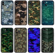 Soft Silicone Case for Samsung Galaxy A06 A16 S24 Fe S24Plus S24Ultra 6C64 Camouflage Phone Casing