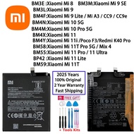 Battery BM4X BM4Y BM55 BM3L BM3M BM4F BM4N BP42 BM58 BM59 For  Mi 8 9 10 11 11i 11T Lite Ultra SE 5G