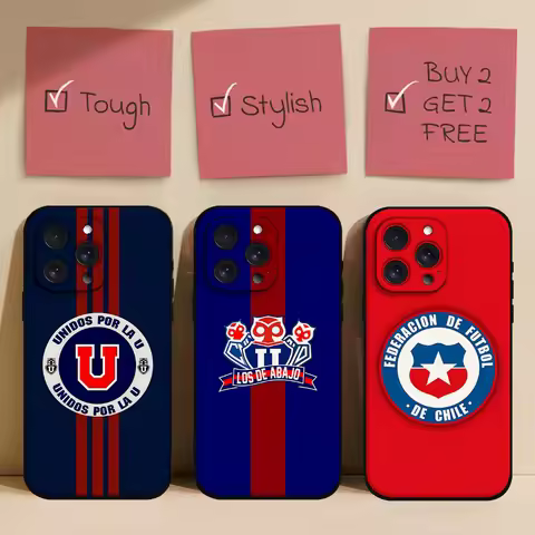 C-Chile U-University Phone Case For Iphone 16 15 11 13 14 Pro Max 7 8 Plus X Xr Xs Max 12mini Black 