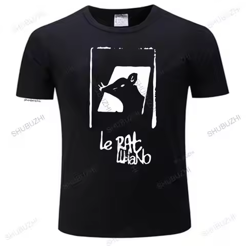 Fashion brand t shirt mens crew neck tees rat luciano tshirts Women cotton Tee-Shirt Summer top gift