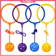 HJPOMALL 4 Pcs Bouncing Ball Rope Ankle Skip Balls Toys Childrens Jump Ropes Ring Children’s Kids Outdoor Playset Lemon